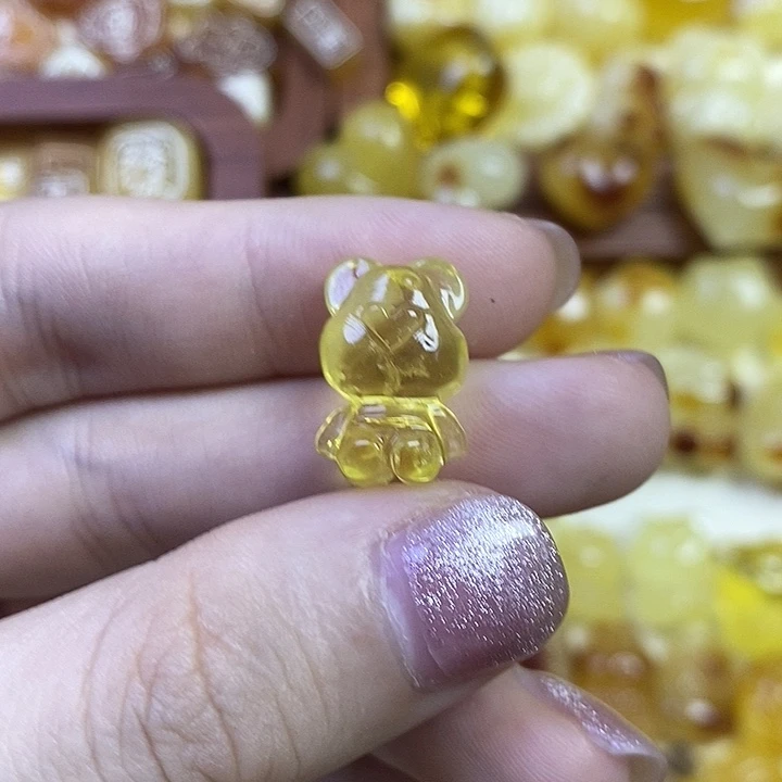 吊坠橄榄核小熊熊