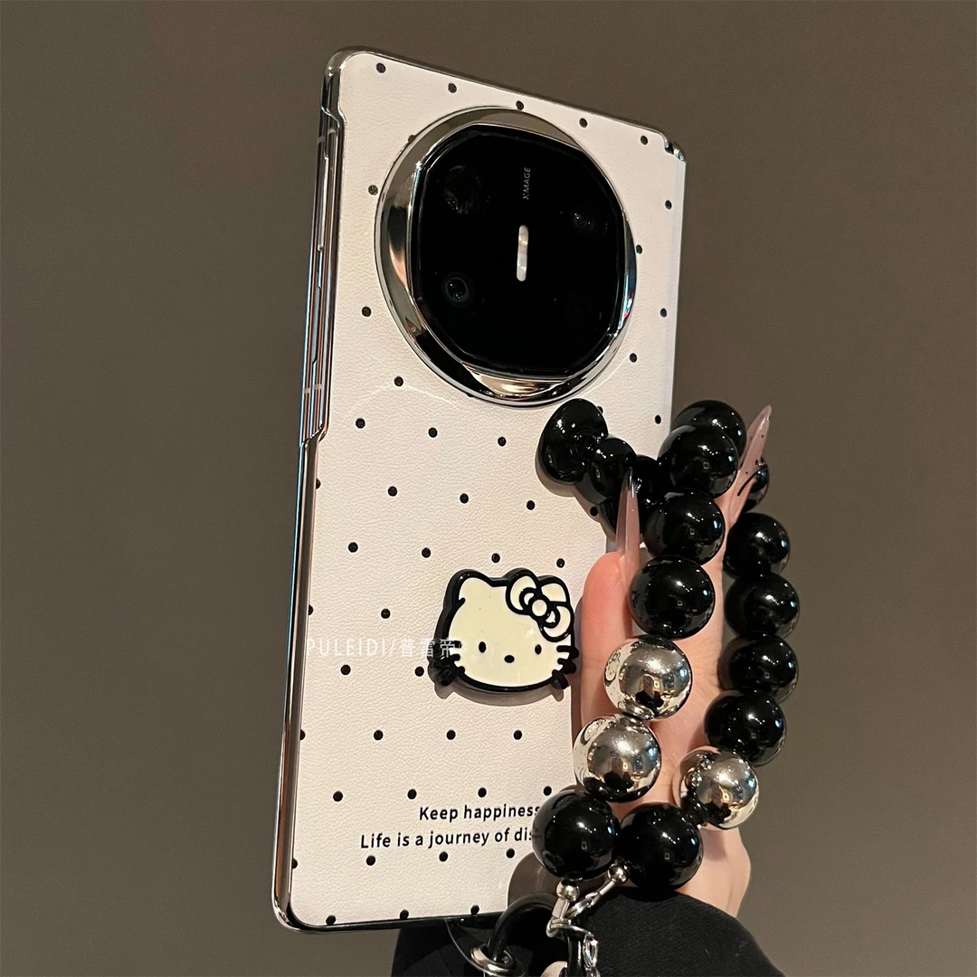 皮纹波点KT适用华为MateX6典藏版折叠屏手机壳MateX5可爱个性防摔