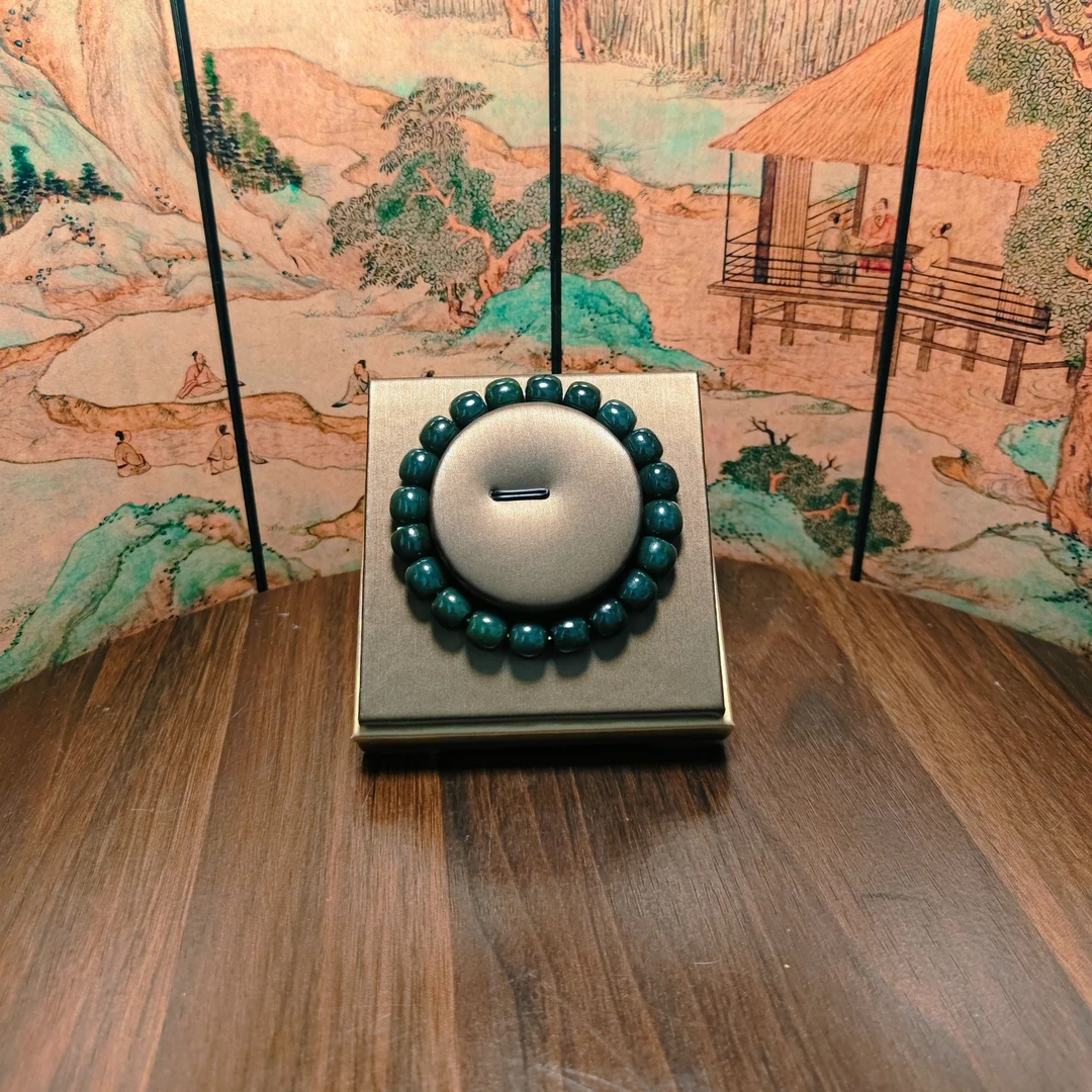 E和田玉桶珠手串（卡10）1923