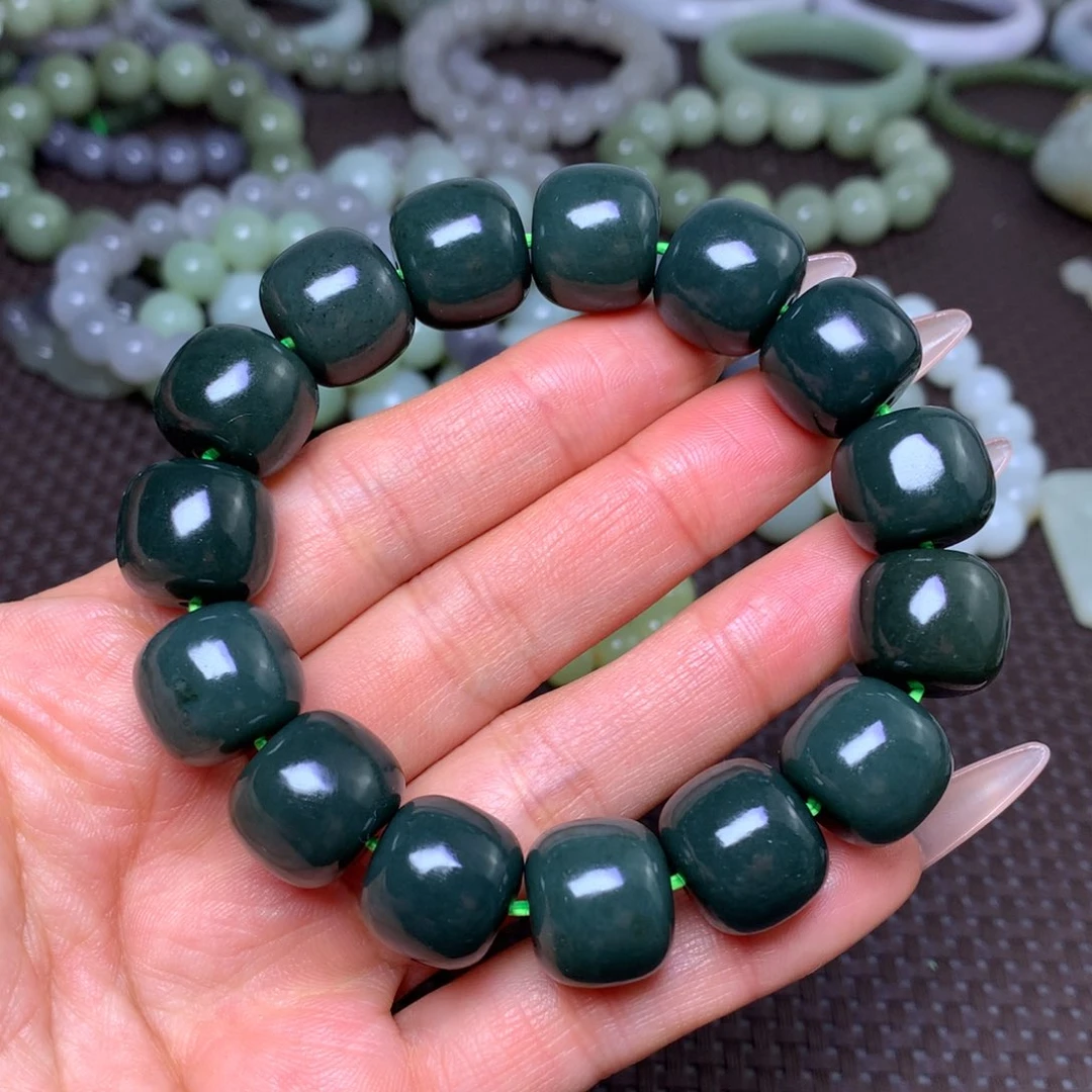 未镶嵌手串和田玉卡16