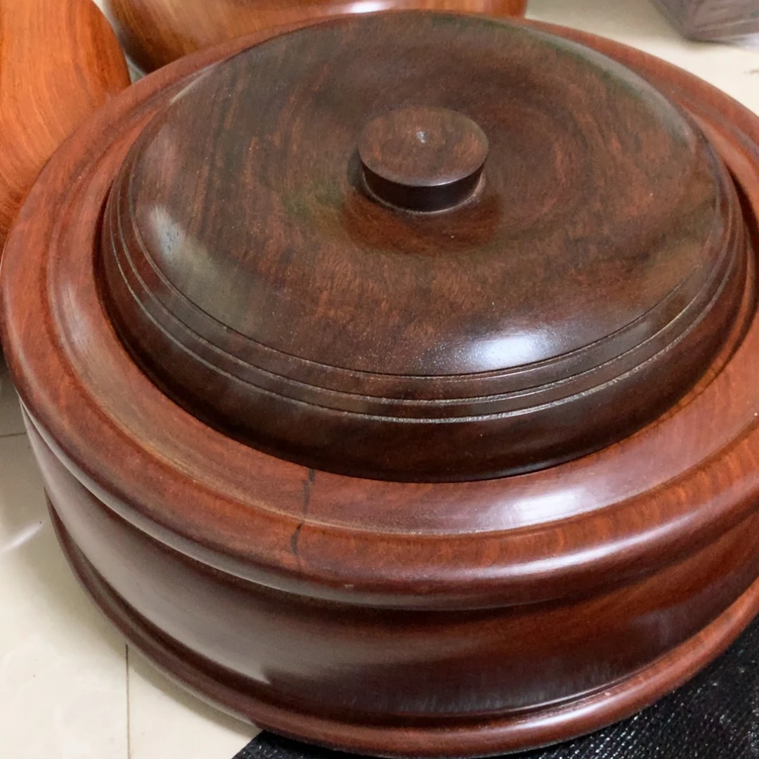 鹤***天木缅甸花梨木聚宝盆