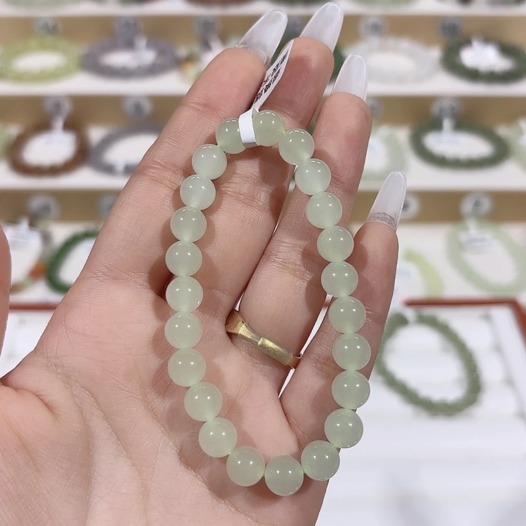 和田玉手链未镶嵌棉**yy