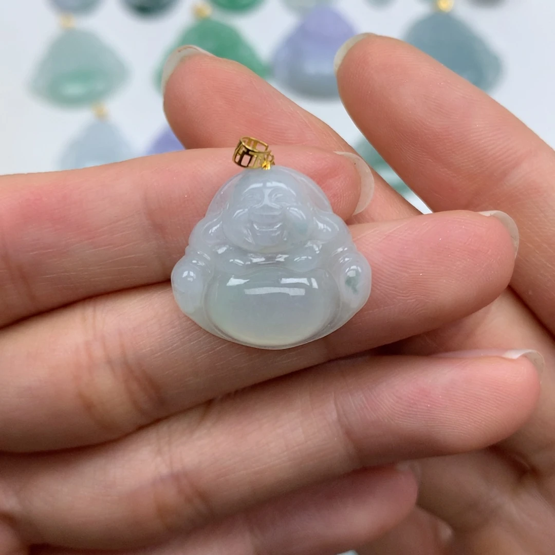 翡翠未镶嵌颈饰天然