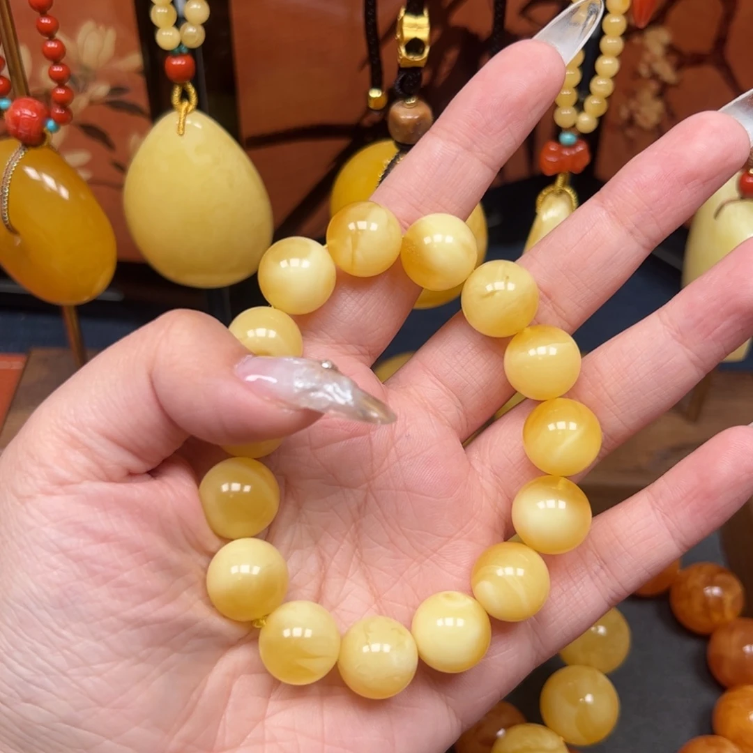 蜜蜡未镶嵌吊坠(赠链)