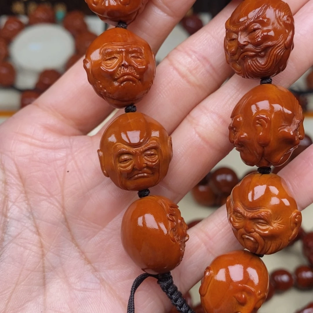 橄榄核吊坠京**云十八罗汉