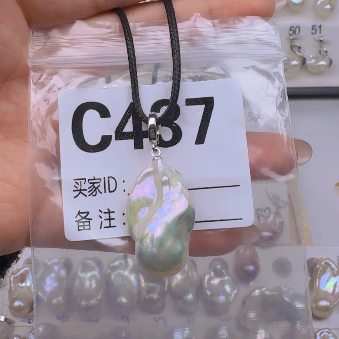 淡水珍珠耳饰银S925镶嵌