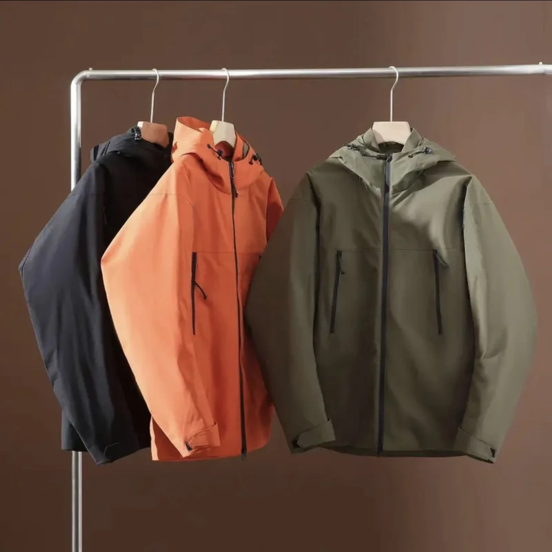 【鸟系同款】春连帽外套男女休闲工装防风防水户外冲锋衣3035