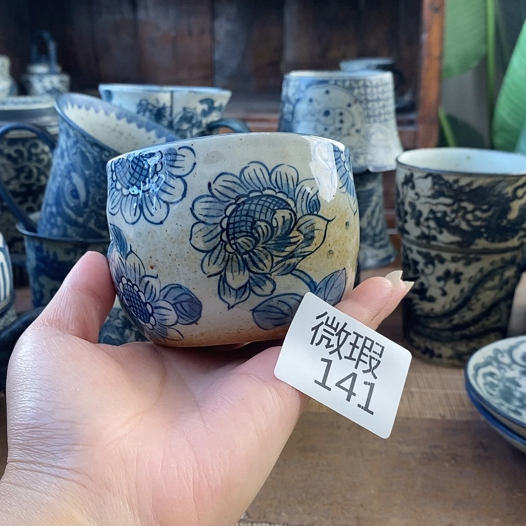 手工手绘青花高温陶瓷