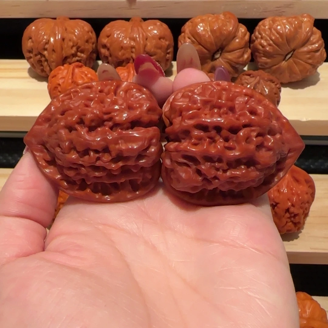 吊坠文玩核桃玉化官帽41精品3080