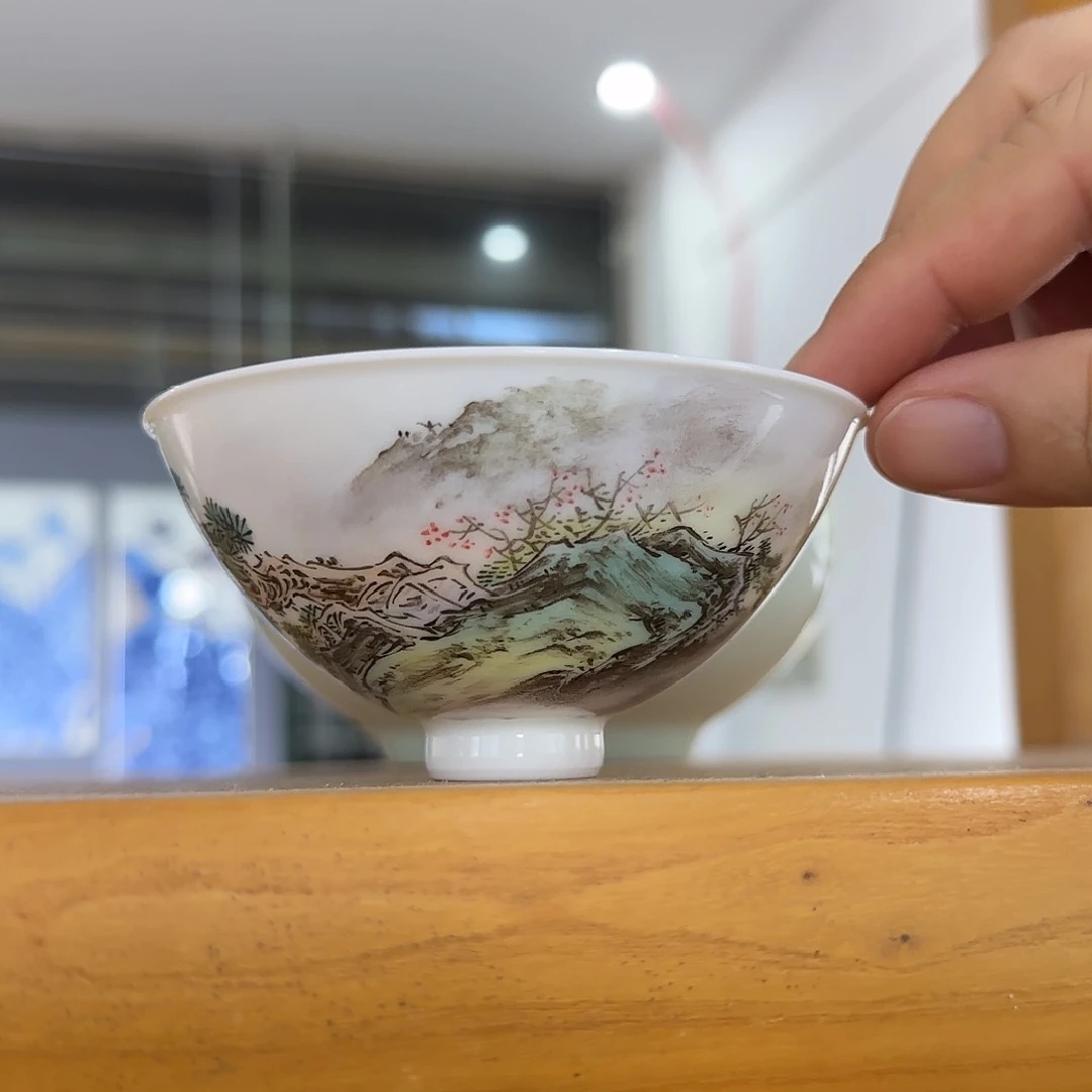 瓷片陶瓷作品 陶瓷手绘