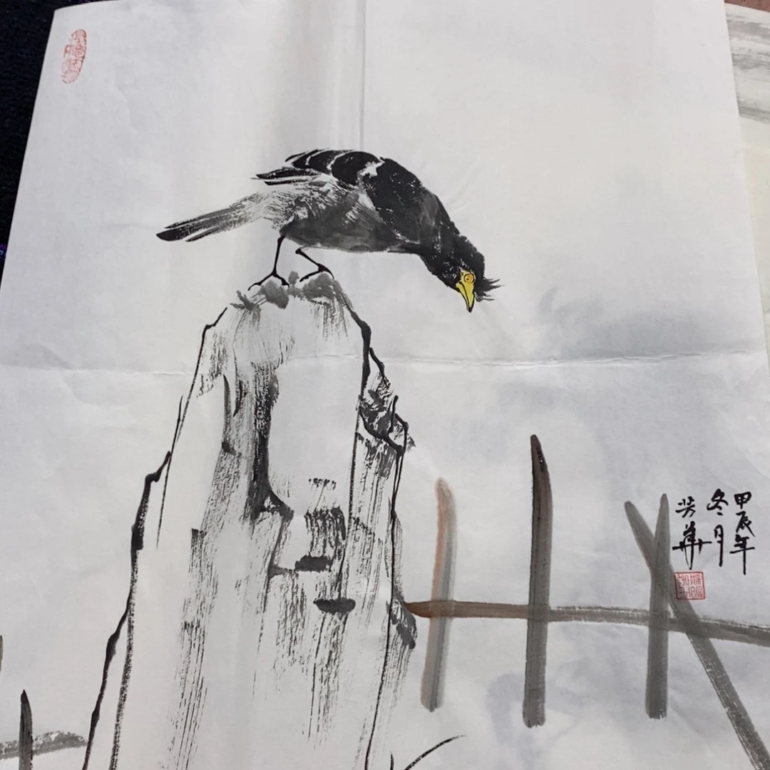 国画用****7花鸟作品张芳华曈