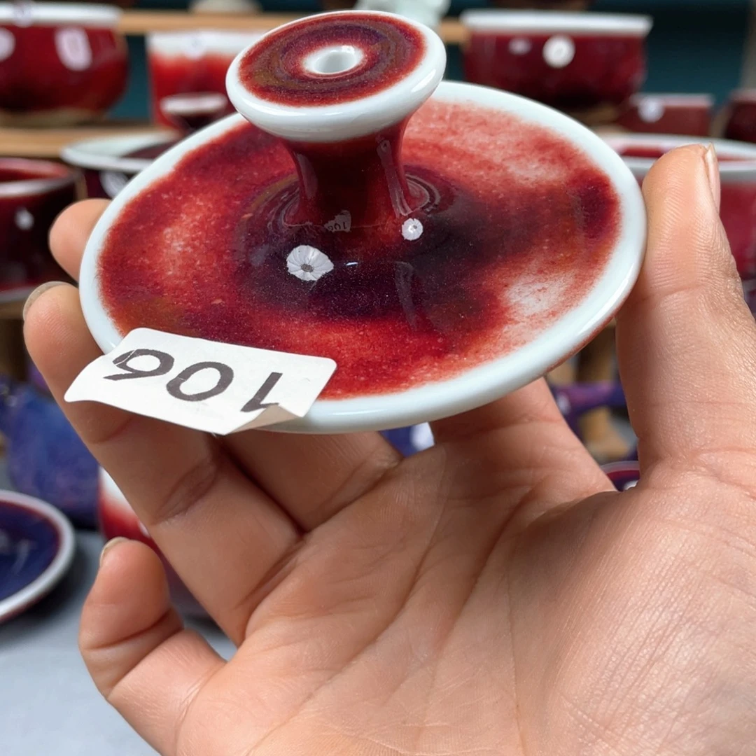 瓷片纯手工制作……微微瑕