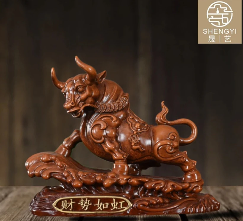 （财势如虹）高端大气家居办公室玄关客厅摆件礼盒包装