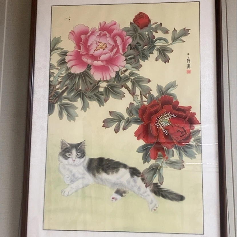 【闪购商品】国画手绘国画工笔绢画带框