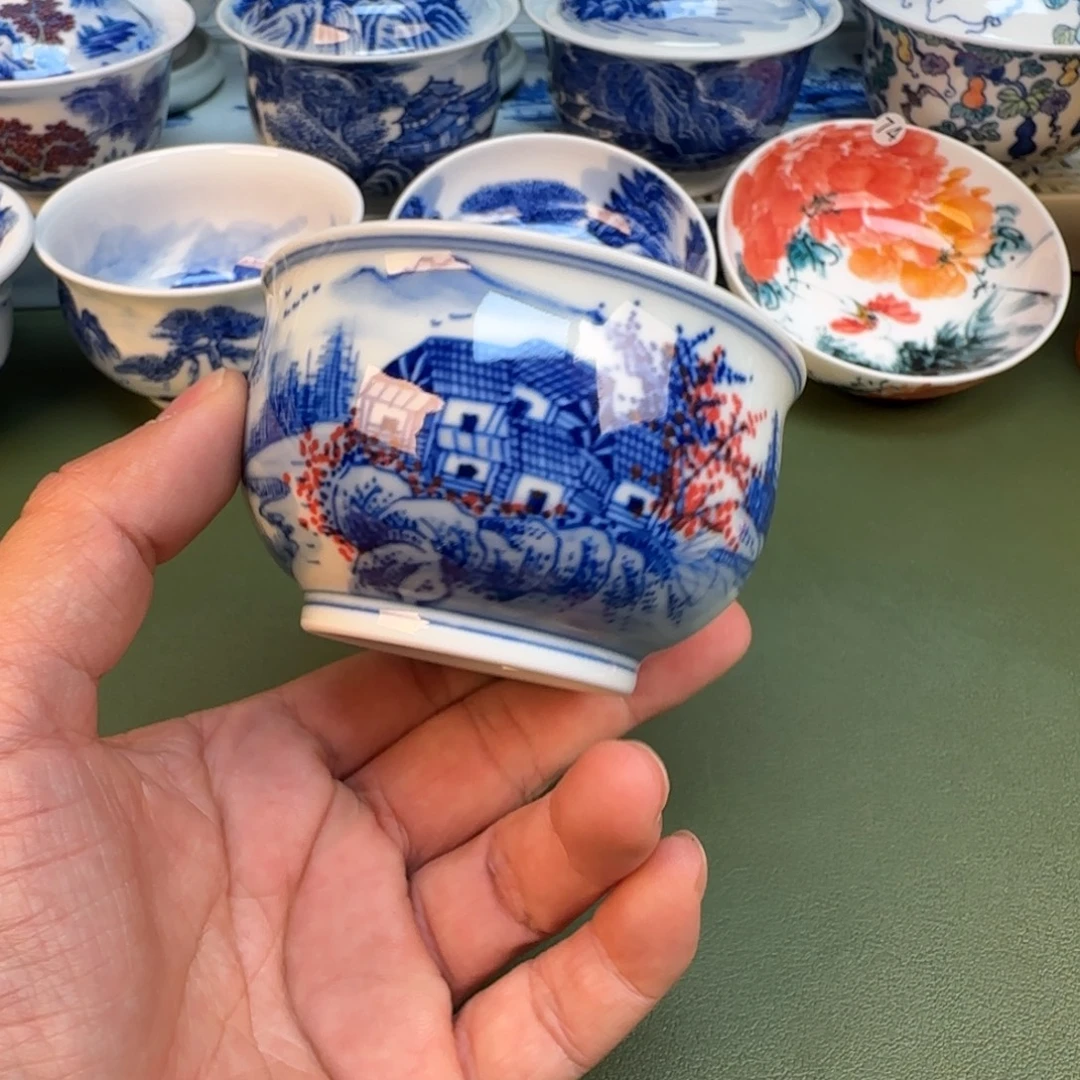 纯手工纯手绘茶具石头75