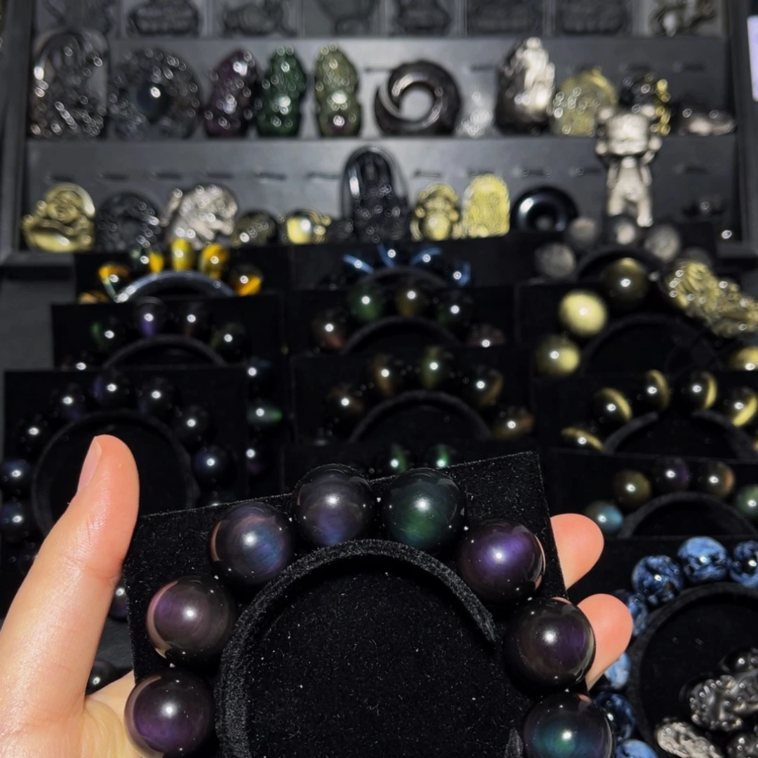 小***凡黑曜岩未镶嵌珠宝奇石