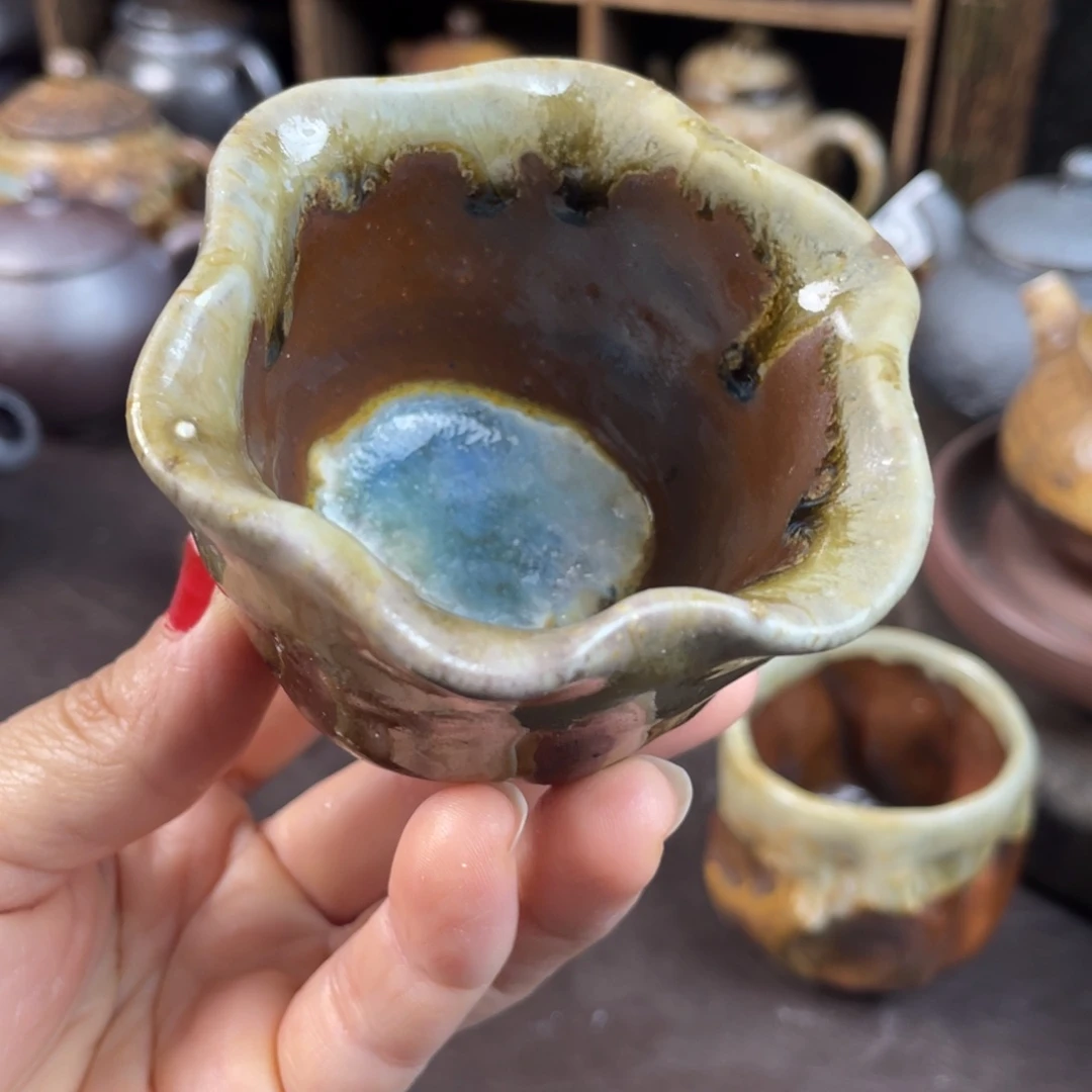 柴烧茶器主人杯杯