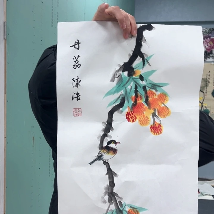 国画我的心好痛啊我的心真的好痛啊好