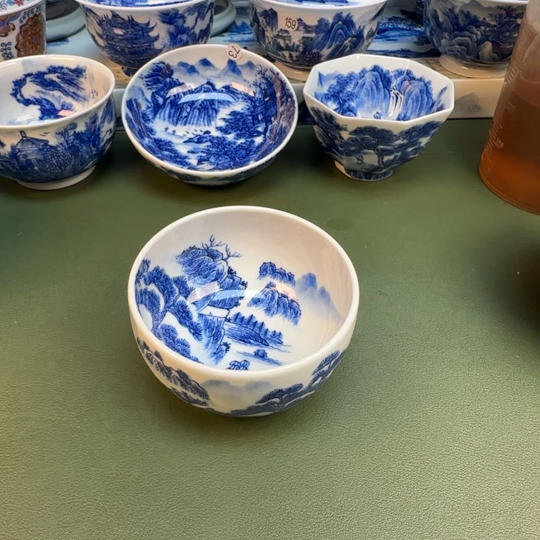 纯手工纯手绘茶具石头2