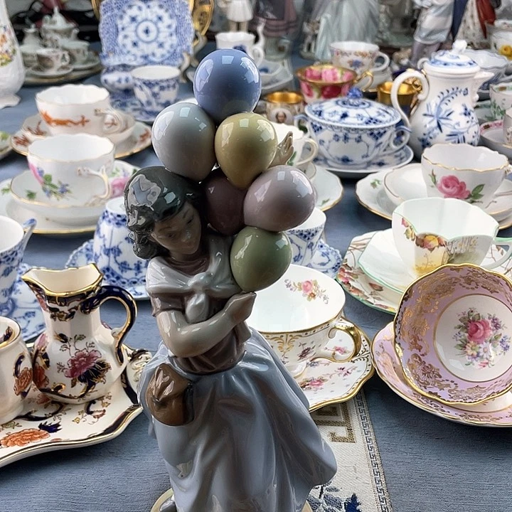 中古欧瓷瓷器小房子