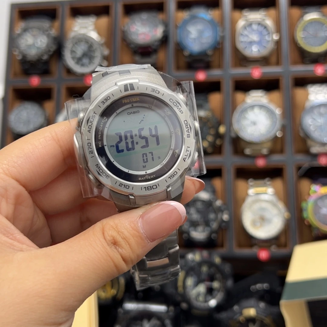 三***猫登山3100钛合金男表