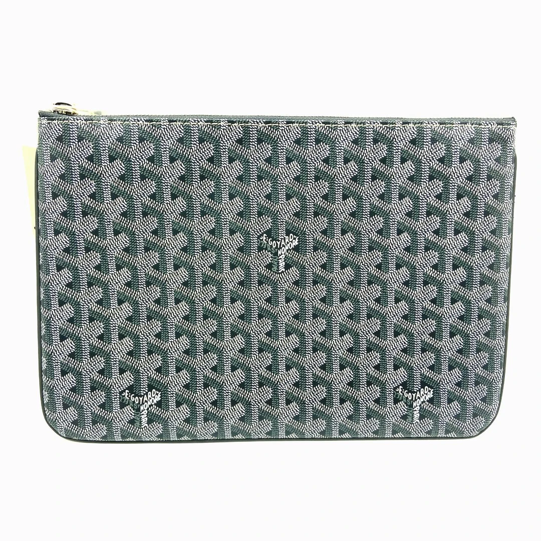 未使用 Goyard Goyard/高雅德 戈雅灰色老花手拿包