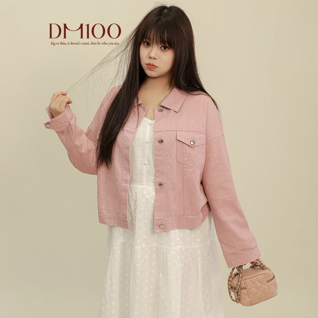 大码百分百春季时尚休闲百搭做旧短款牛仔外套0193