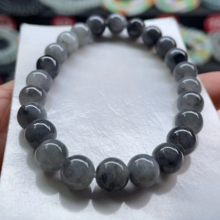 未镶嵌手链翡翠卡8.1有纹