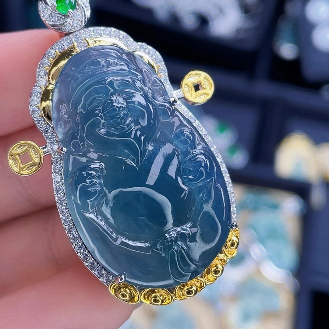 翡翠未镶嵌吊坠(不含链)