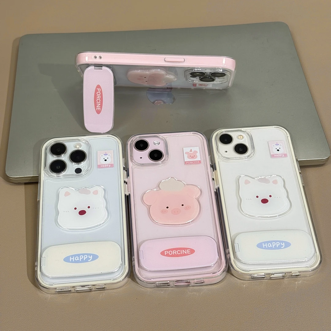 可爱粉猪西高地适用苹果16手机壳iPhone13套华为P70vivoppo小米15