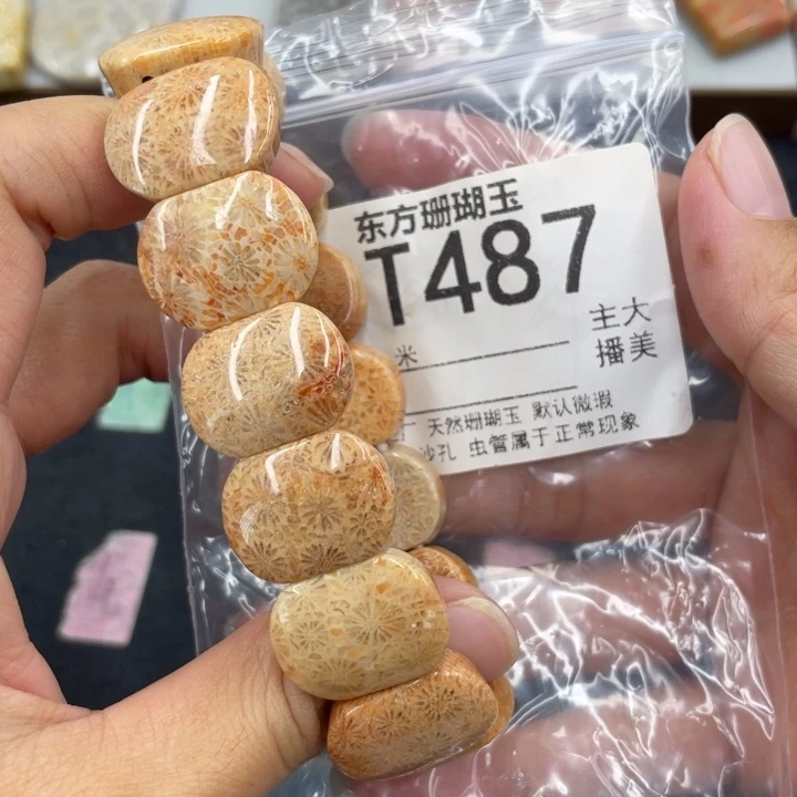 硅化珊瑚（珊瑚玉）合金颈饰