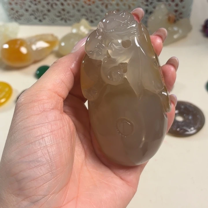 玛瑙/玉髓未镶嵌吊坠(不含链)