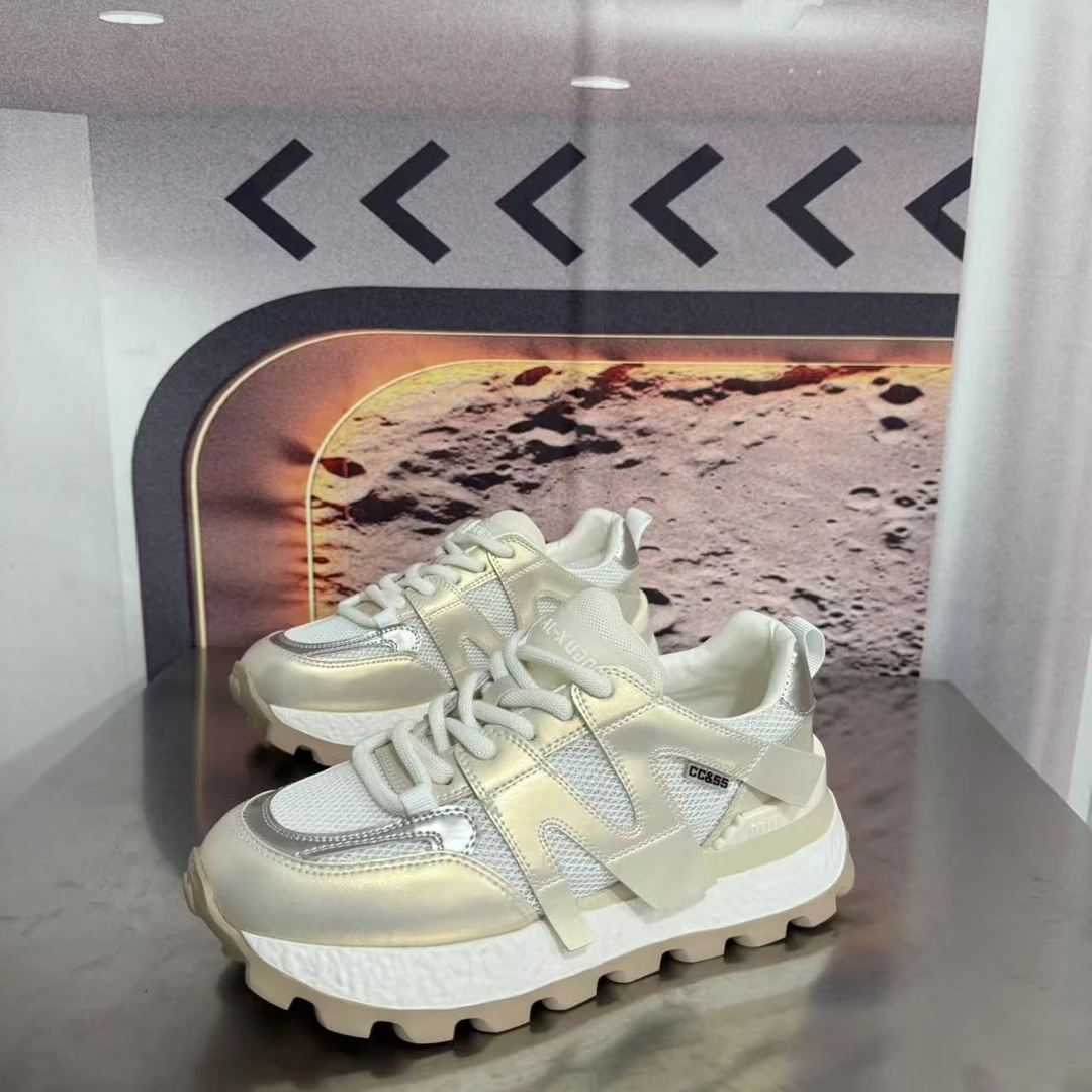 991-1春夏新款2025圆头系带韩版简约休闲板鞋潮流百搭ins