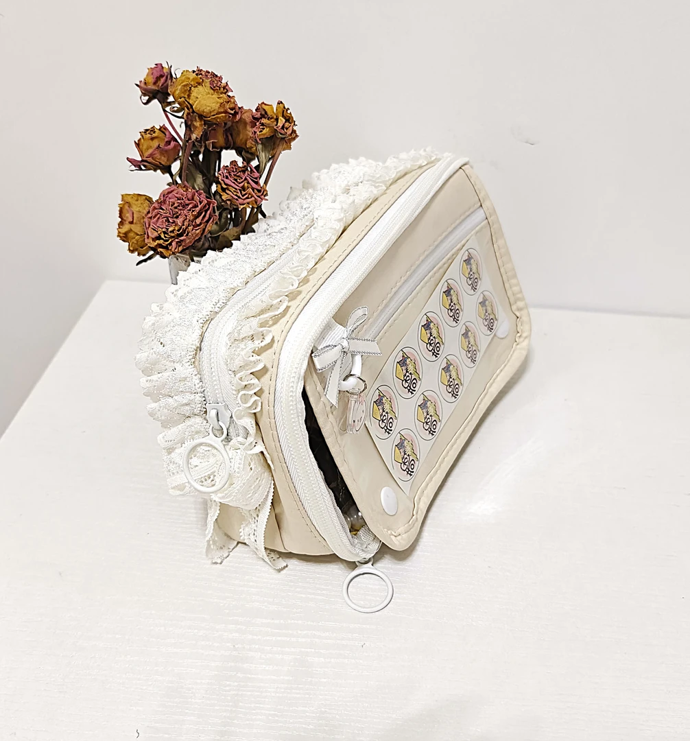 CH国拟少女蕾丝双痛层大容量痛包笔袋隐藏痛层