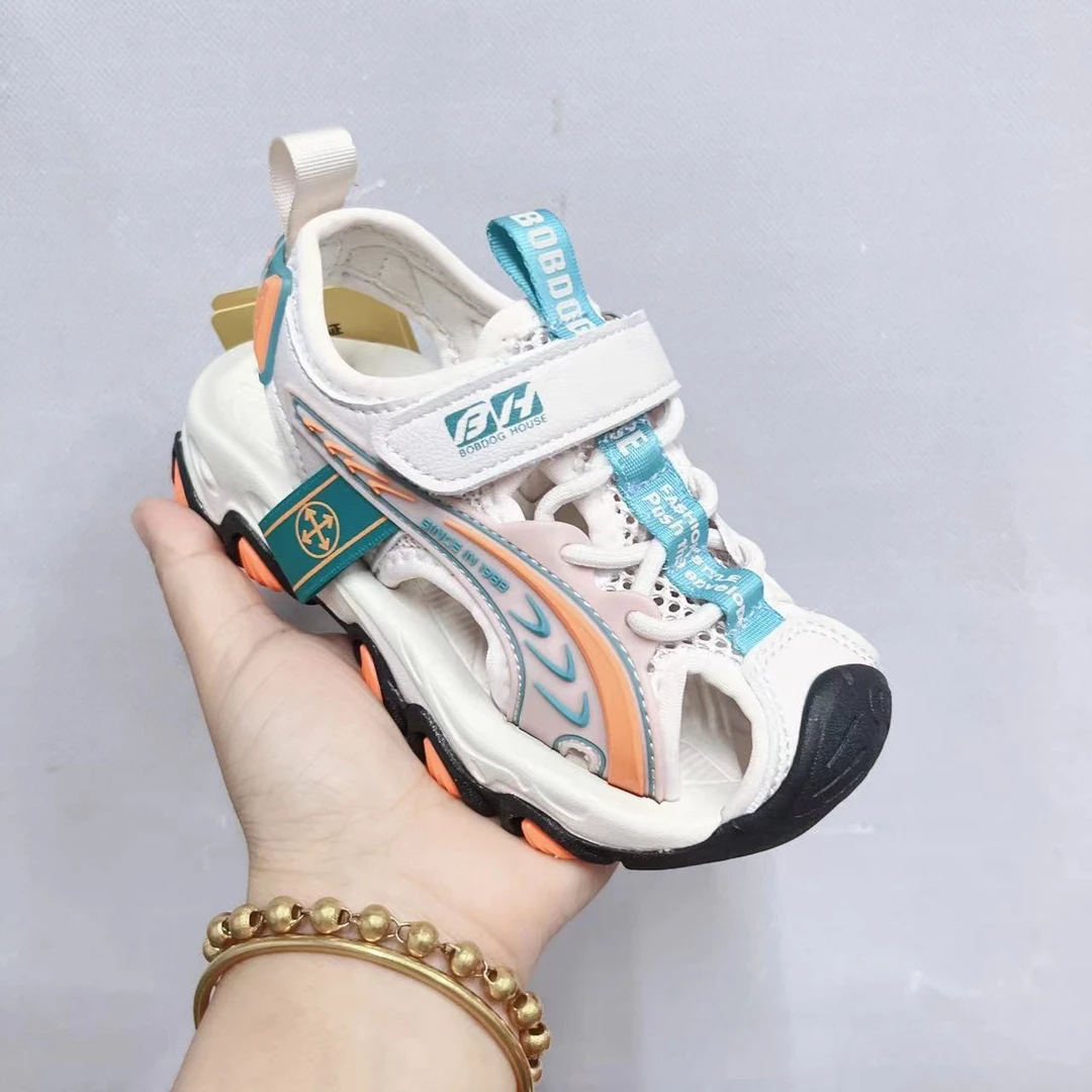 男女宝中大童夏季新款沙滩凉鞋包头凉鞋2213（巴家）