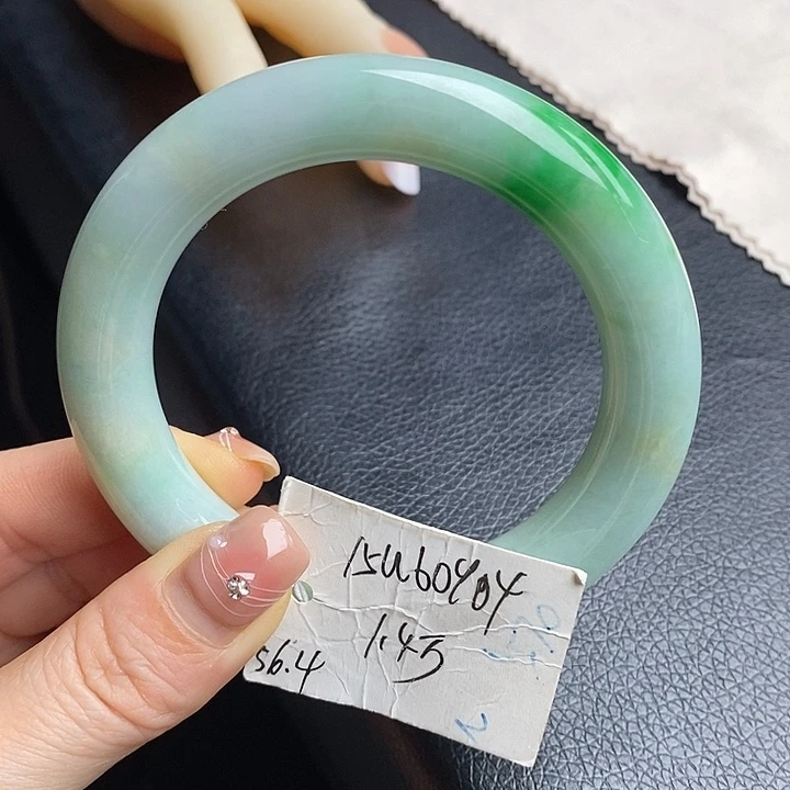 未镶嵌手镯翡翠56+圆条34