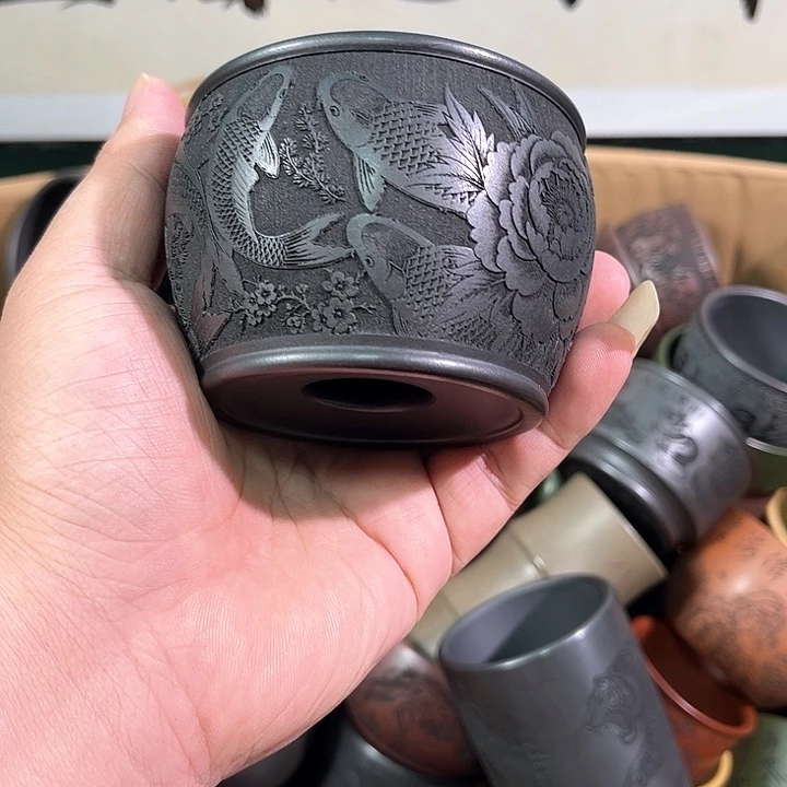 茶杯紫砂全手工紫砂主人杯