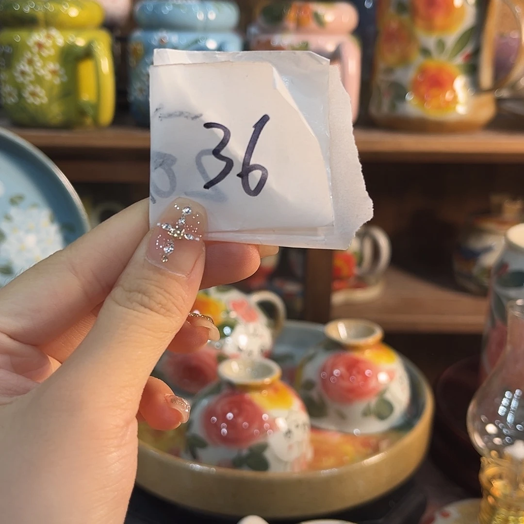 理***喵景德镇手工手绘高温釉下彩