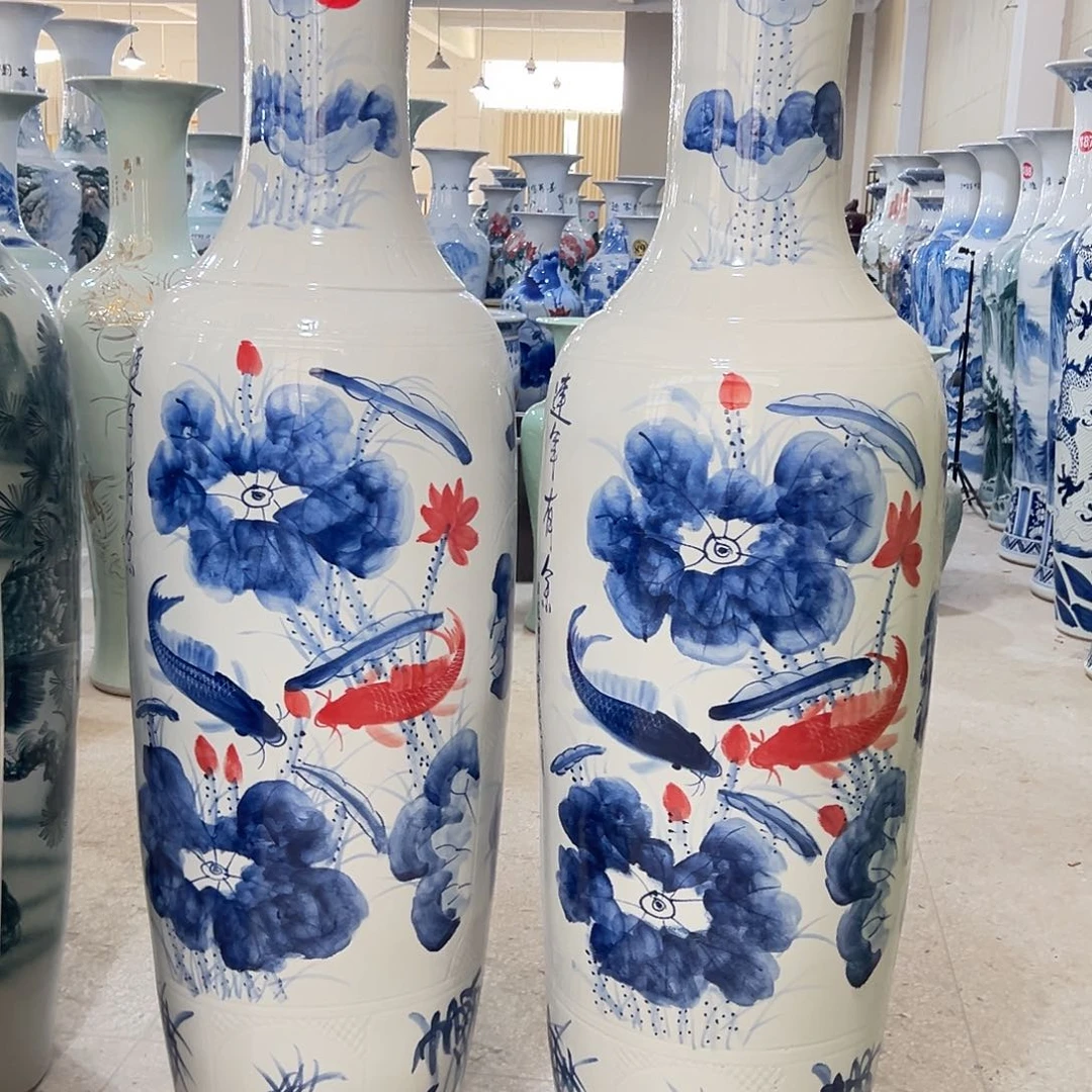 月***爷景德镇大花花瓶摆件