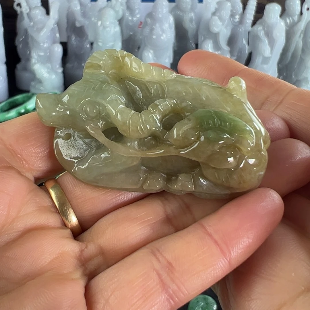 翡翠未镶嵌手镯天然翡翠摆件