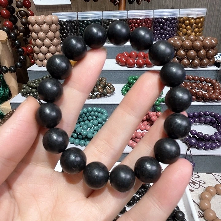 泥塑黑龙涎1.2单圈合香珠
