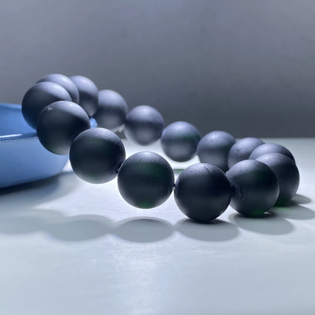 SZ-107号高品质绿药手链14mm手链多样性发一件