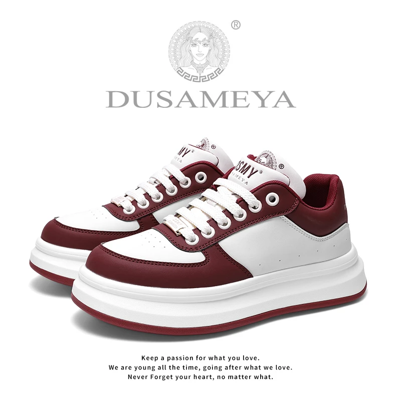 【杜莎米娅】拼色时尚休闲鞋鞋子男女同款鞋厚款韩版休闲运动鞋透气