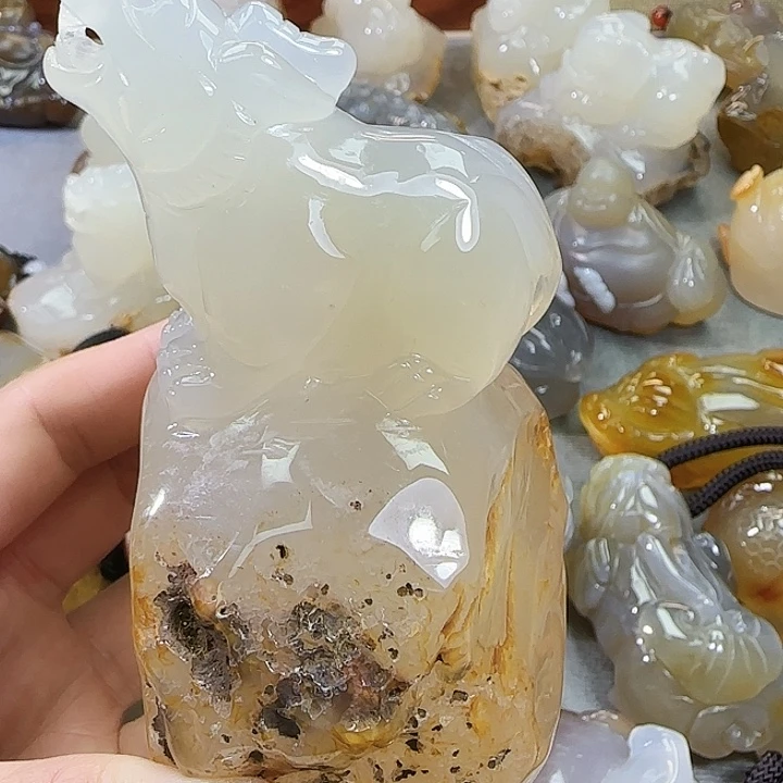 玛瑙/玉髓合金摆件