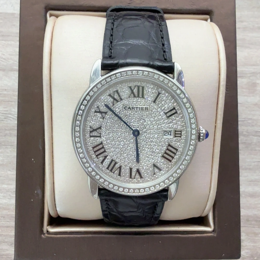 95新 Cartier/卡地亚 卡地亚72132石英后钻赠送表带赠送手链