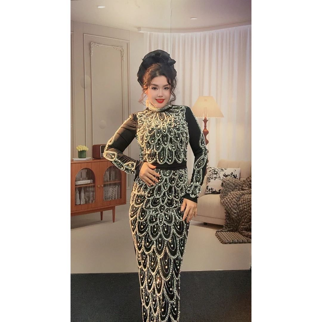 5999【包邮】轻奢重工时尚气质两件套套装