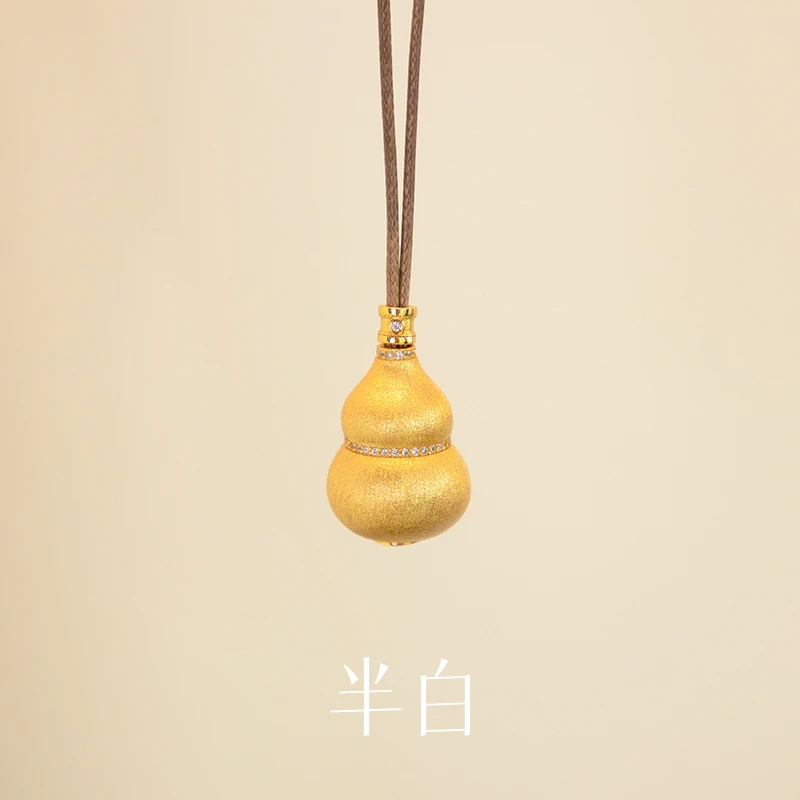 吊坠925银合成锆石 半白 财神葫芦吊坠BBN1A50101G