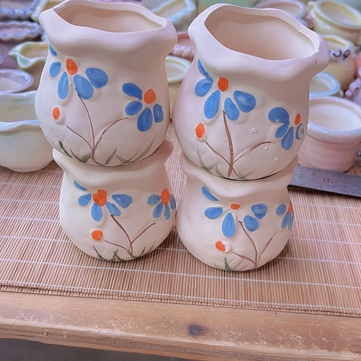 红陶陶瓷花盆当场满12包邮