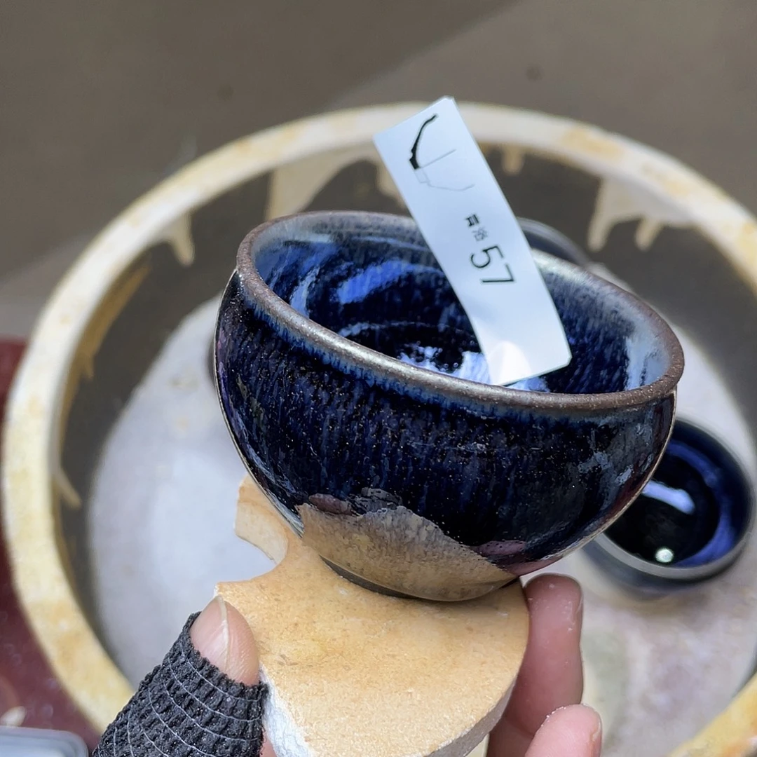 茶盏57 福临号建盏柴烧微瑕