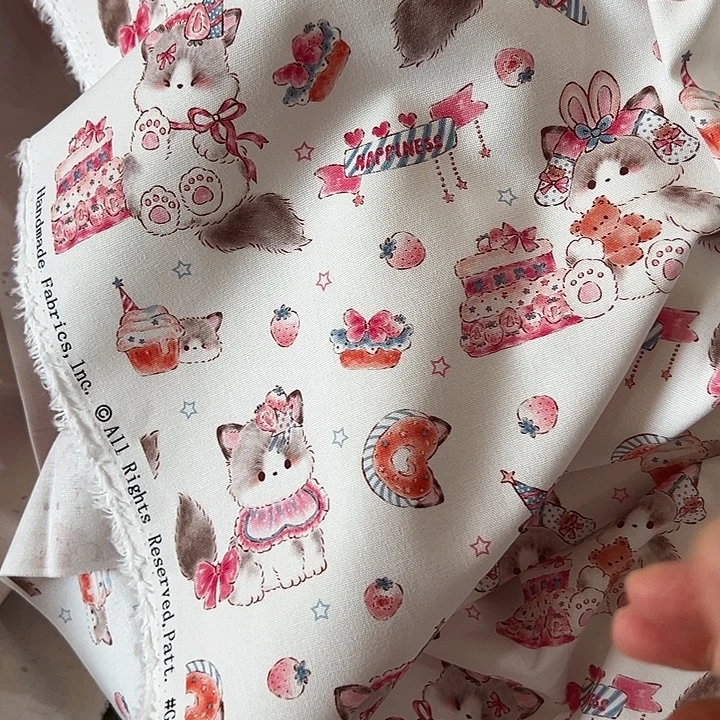 小***贝棉1.4米价纯棉8安帆布1.5宽果子布艺块